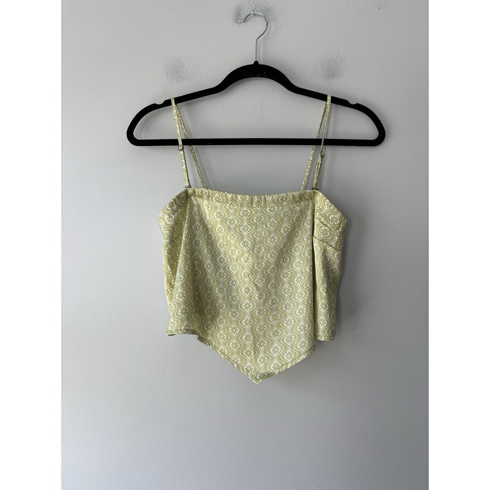 Hollister Co. Strapless Bandana Style Triangle Green Tube Top Size Small